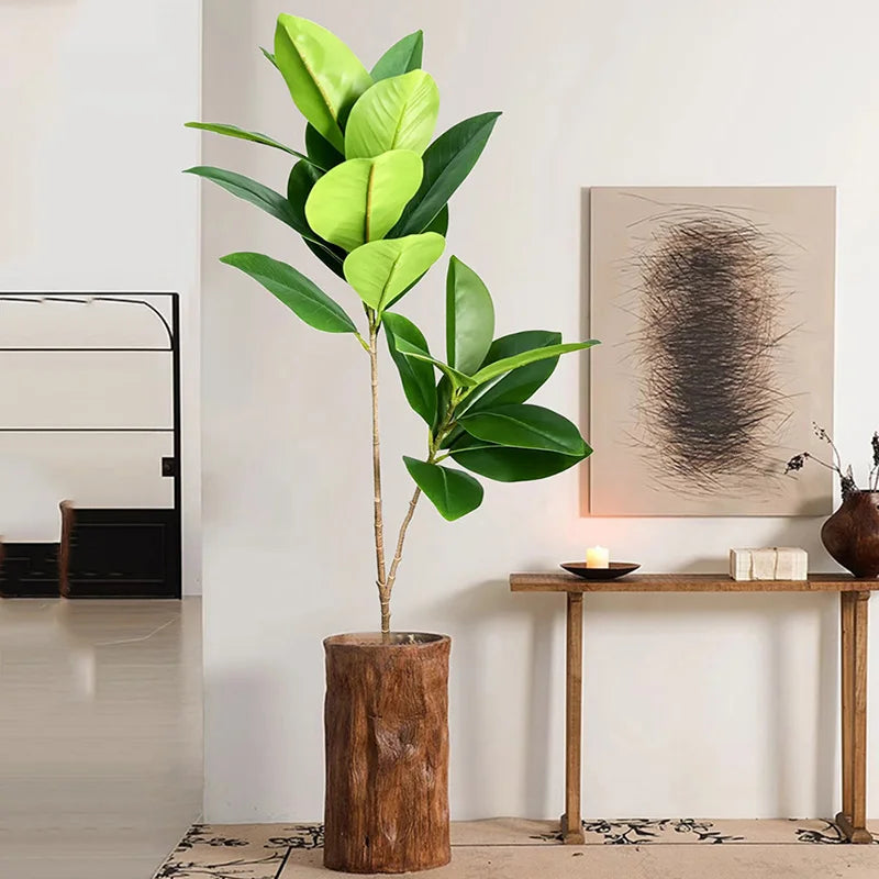grands ficus artificiels en caoutchouc pour décoration de Noël - vue 4 sur 9