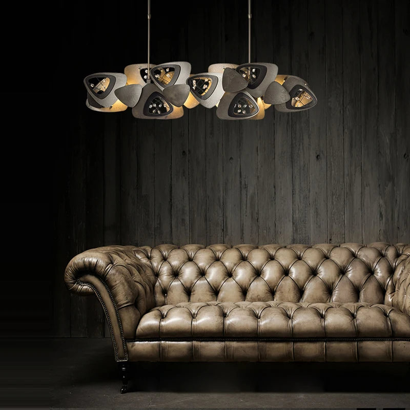 lustre designer en cristal tendance pour éclairage intérieur - vue 7 sur 12