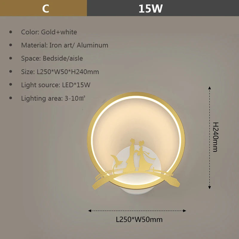 Moderne minimalistische Wandleuchte – elegante und stilvolle dekorative Leuchte