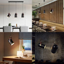 Suspension rotatives projecteurs modernes lampes suspendues en métal décor à la maison chambre salon salle à manger éclairage intérieur peinture en bois
