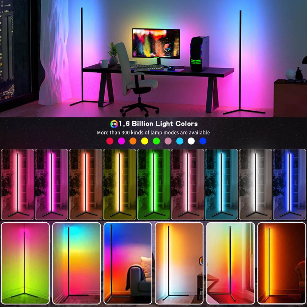 lampe salon smart rgb couleur musique télécommande - vue 4 sur 7
