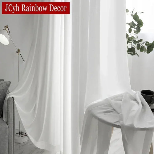 Voilage froissé moderne léger pour salon chambre fenêtre