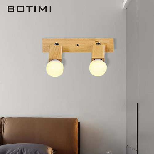 Applique murale en bois massif ajustable hôtel miroir - vue 7 sur 10