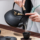 bouilloire fonte style kung fu chinois avec filtre