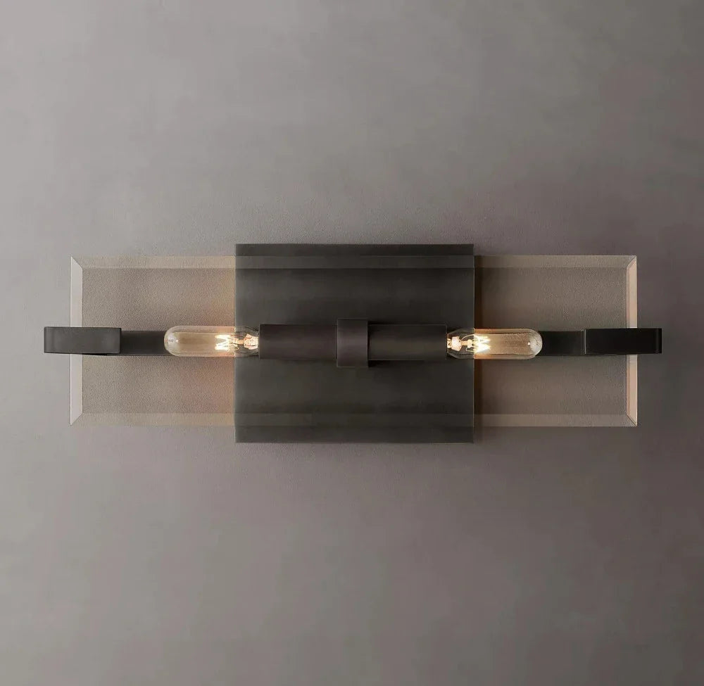 Appliques linéaires rétro LED en verre transparent - vue 6 sur 6