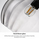 Bonbonfarbene Pendelleuchte aus Glas für die Wohnungsdekoration