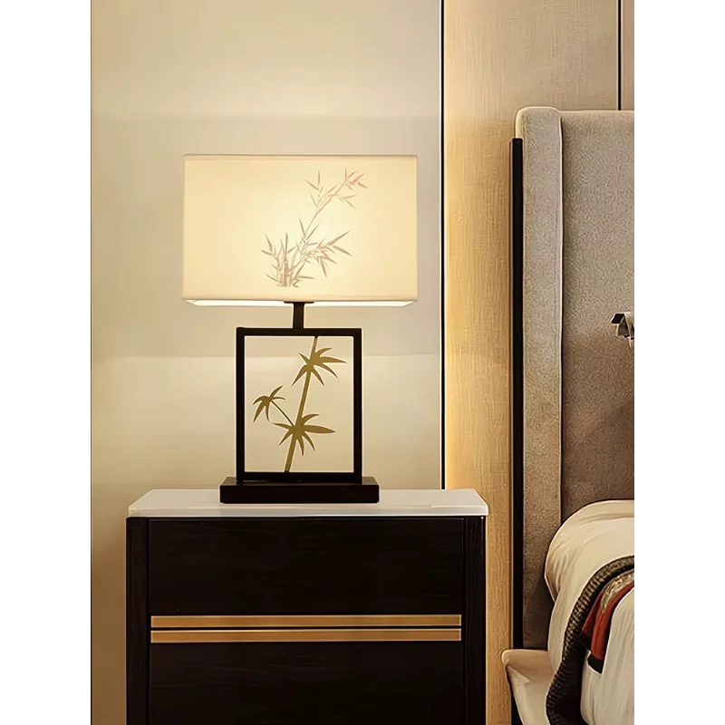 lampe de table rétro chinoise pour décoration intérieure créative et chaleureuse - vue 5 sur 7