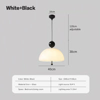lampe led suspendue esthétique en verre champignon nordique