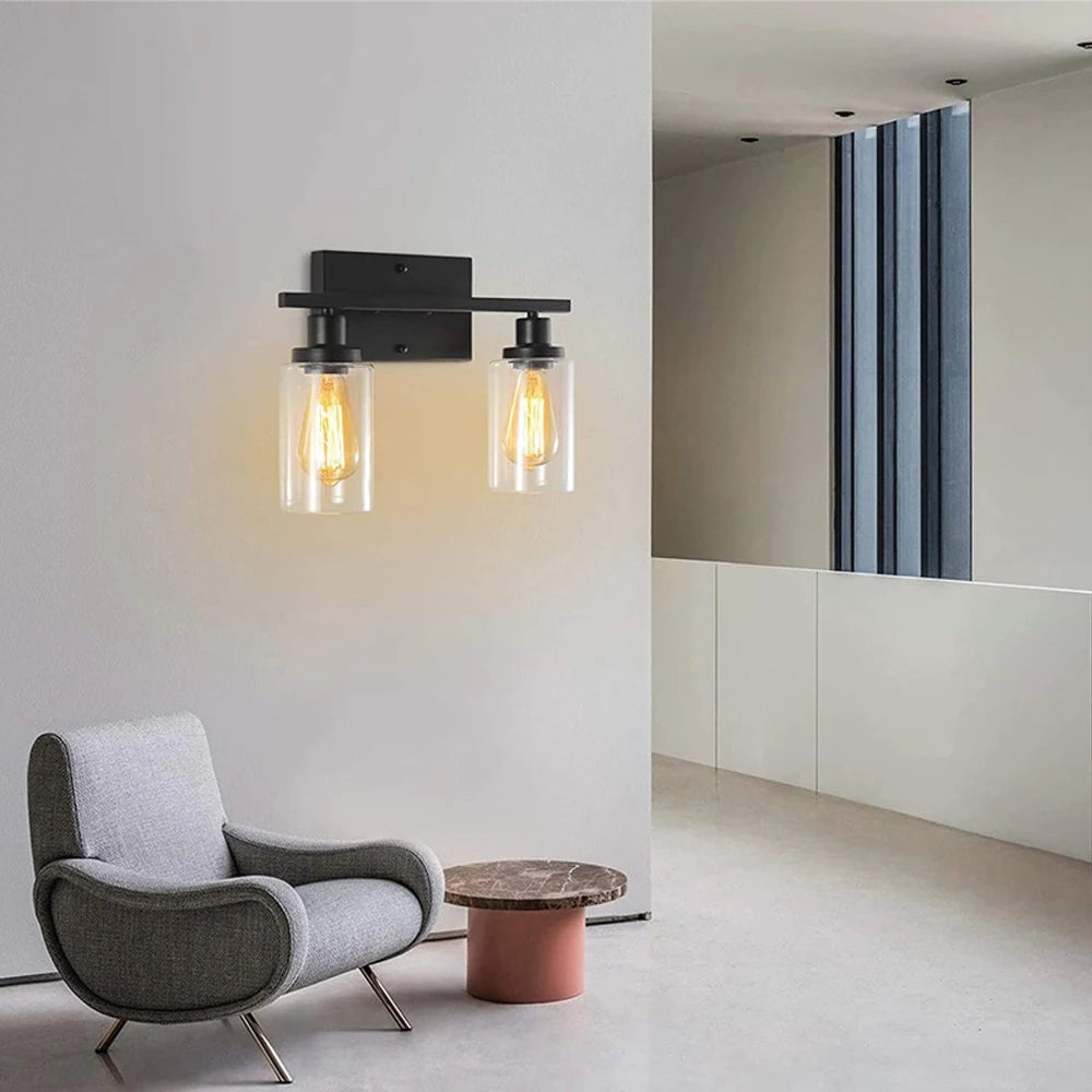 applique murale led en verre style nordique moderne - vue 5 sur 12