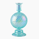 bougeoirs rétro coniques en verre pour décoration élégante