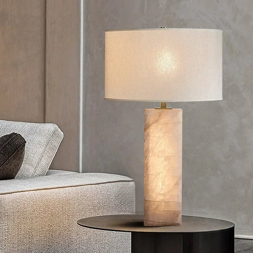 Trendiger Kronleuchter aus Marmor mit modernem Design und LED-Beleuchtung - vue 2 sur 7