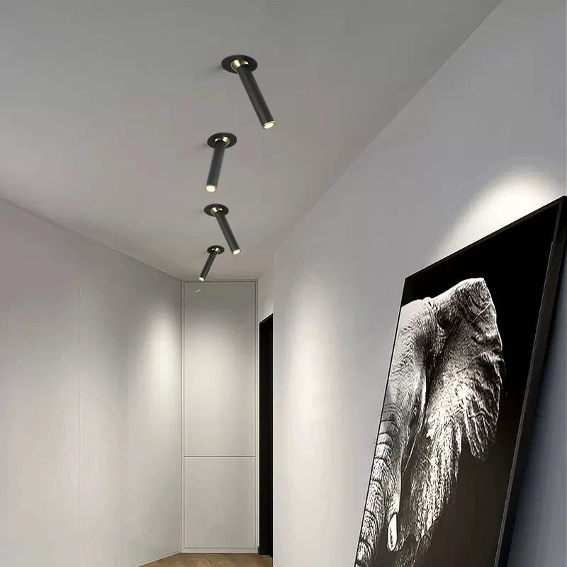 plafonnier moderne à leds rotatif pour décoration intérieure - vue 3 sur 9