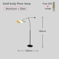 Lampadaire LED créatif et réglable au design nordique moderne