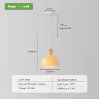 lampe led suspendue en verre au design nordique décoratif d'intérieur