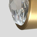lustre led en cristal doré design nordique de luxe