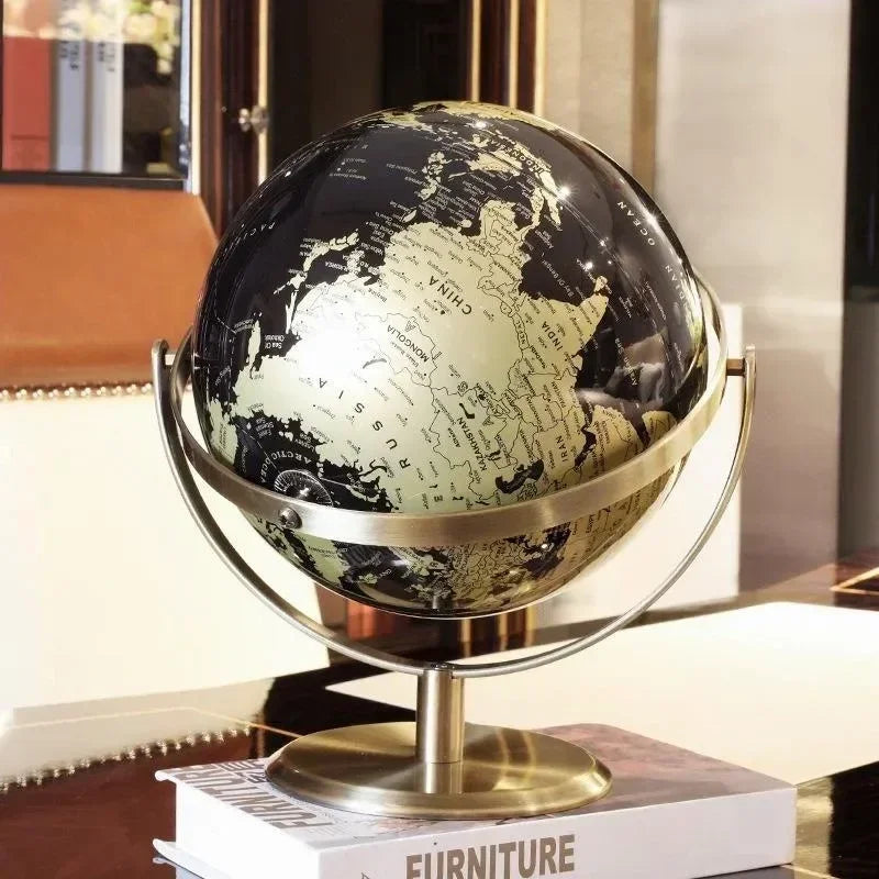 globe terrestre moderne rétro pour apprentissage et décoration - vue 5 sur 7
