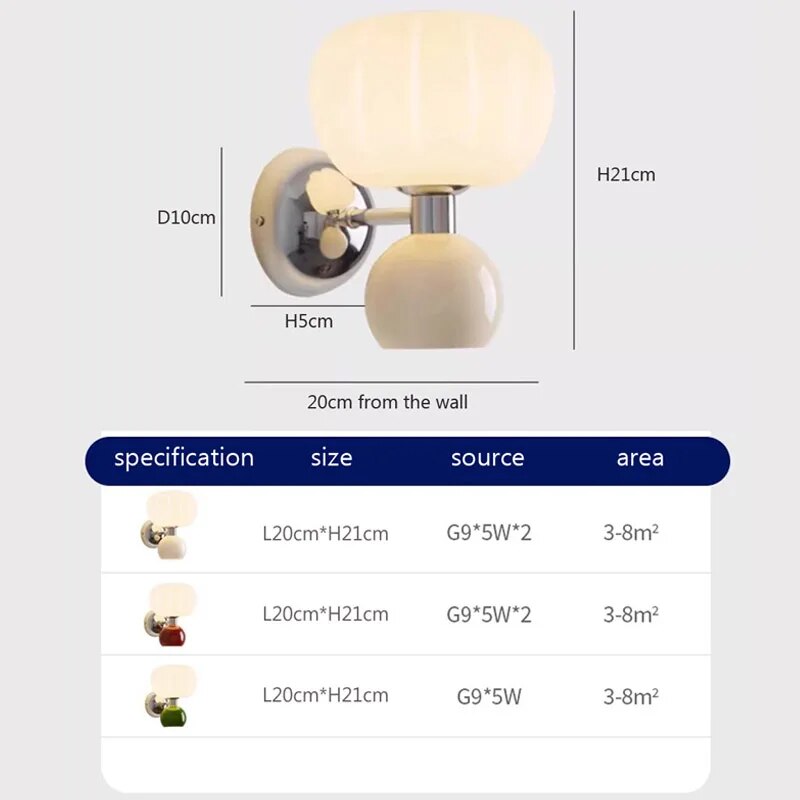 lampe led applique murale nordique enfant - vue 5 sur 9