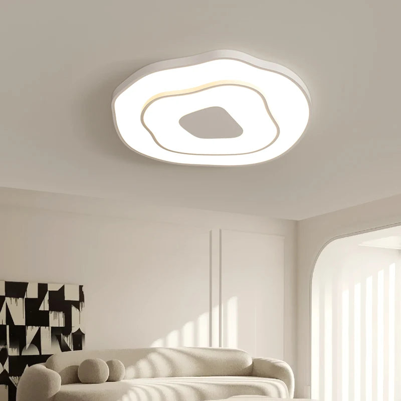 lustre led minimaliste cercle pour éclairage intérieur qiyimei - vue 7 sur 8