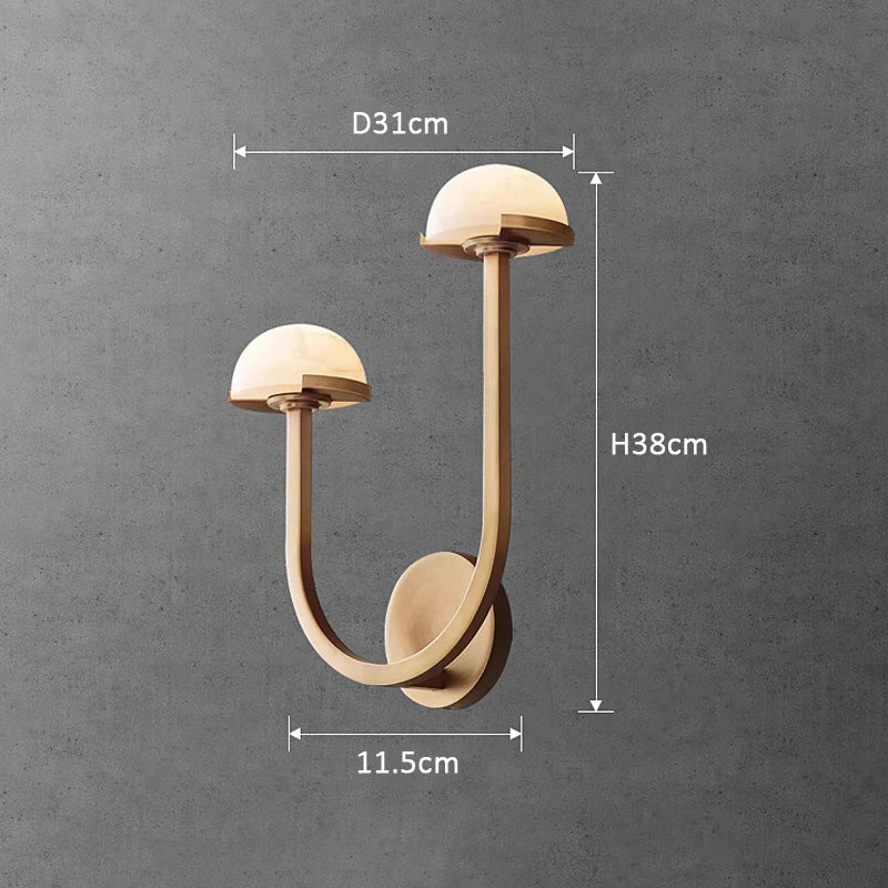 applique murale en marbre naturel au style nordique américain - vue 6 sur 10