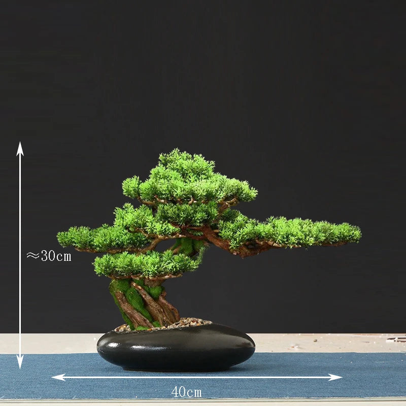 Faux arbre bonsaï décoratif pour salon et aménagement paysager