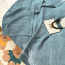 plaid coton gaufré léger pour canapé et chambre