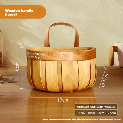 Kitchen Organizer Basket for Ginger Garlic and Onion Storage, Wall Hanging, Cute Small Basket, Storage Box - vue 8 sur 9