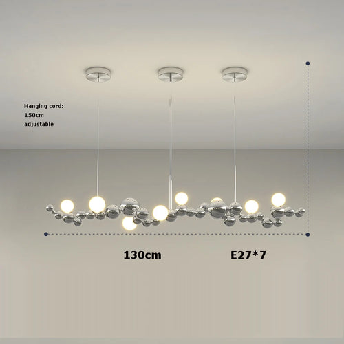 suspension artistique à led à intensité variable pour décoration intérieure