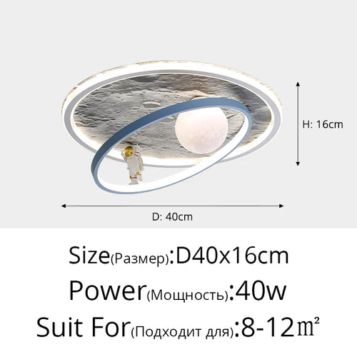 Runde LED-Deckenleuchte für moderne Innenbeleuchtung - vue 12 sur 12