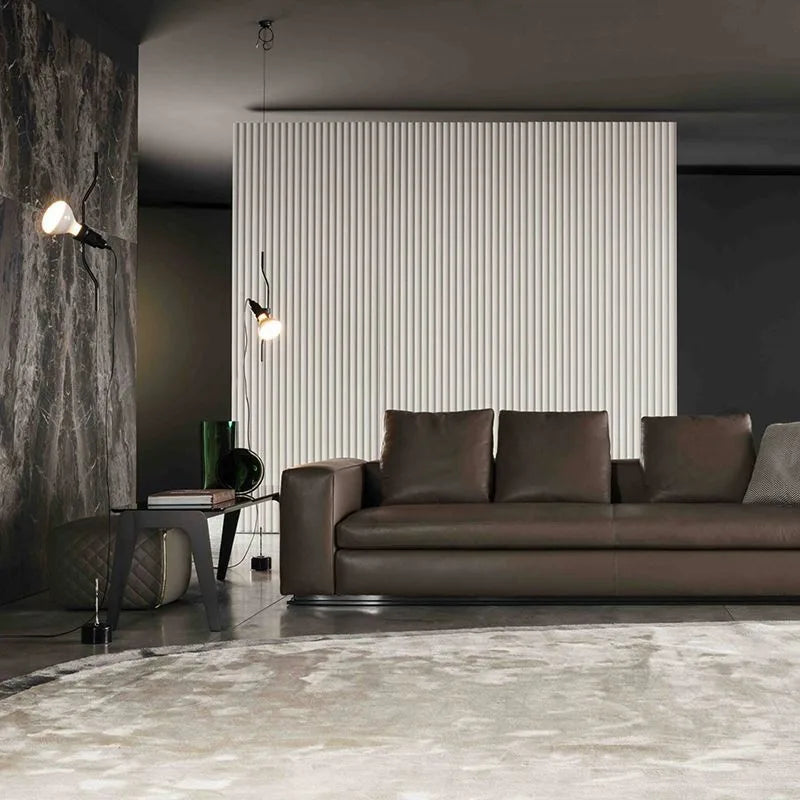 Verstellbare Stehleuchte aus Metall im Art-déco-Stil für modernes Interieur - vue 5 sur 15