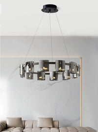 Moderner Glaskronleuchter für elegantes Designlicht
