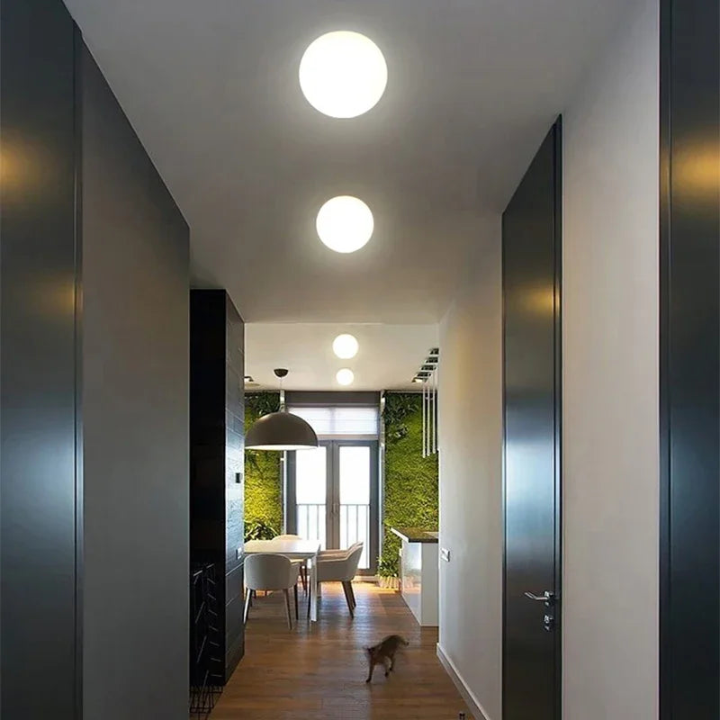 Moderner Deckenleuchte aus Glas für elegante Inneneinrichtung - vue 4 sur 11
