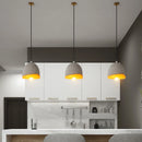 Industrielle Pendelleuchte aus Beton mit Retro-Lampenschirm Loft