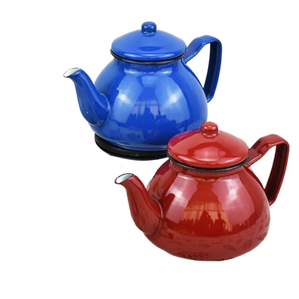Bouilloire email epais kung fu 1l induction gaz - vue 2 sur 7