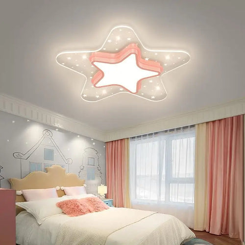 plafonnier ciel étoilé pour chambre d'enfant décoration nordique chaleureuse