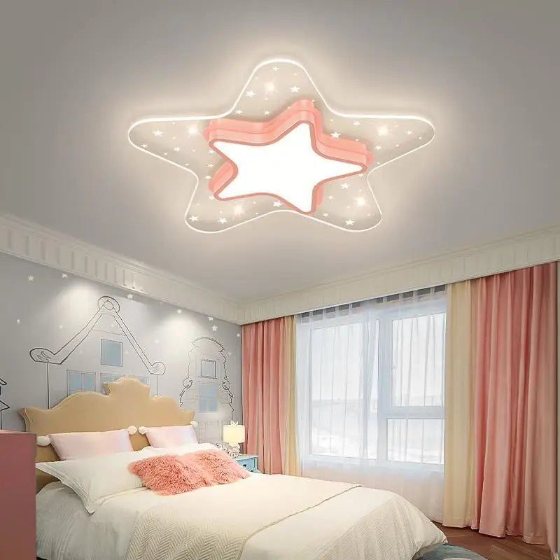 plafonnier ciel étoilé pour chambre d'enfant décoration nordique chaleureuse - vue 3 sur 12