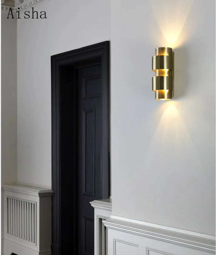 Nordique salon chambre chevet applique américaine rétro décoration de la maison appliques murales pour la maison TV fond applique murale - vue 3 sur 8