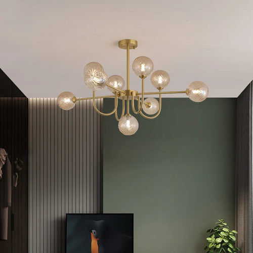 LED-Kronleuchter modernes Design in magischer Bohnenform - vue 6 sur 9