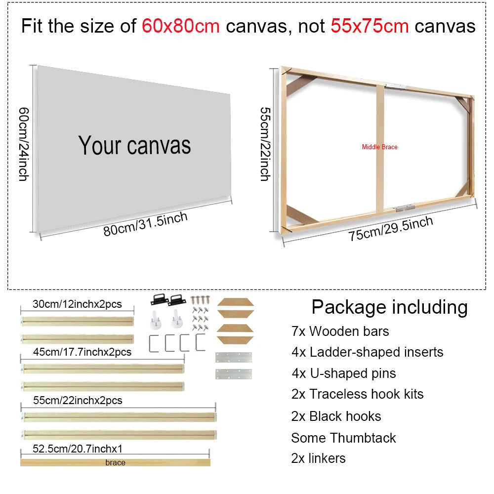 cadre mural en bois pour toiles et peintures décoratives - vue 28 sur 30