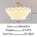 lustre de luxe en forme de coquille en cristal feng shui