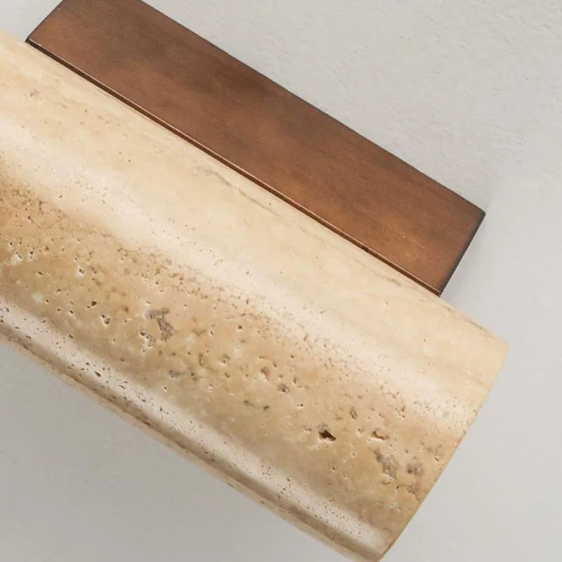 LED-Wandleuchte aus Naturstein mit Farbtemperatursteuerung - vue 5 sur 8