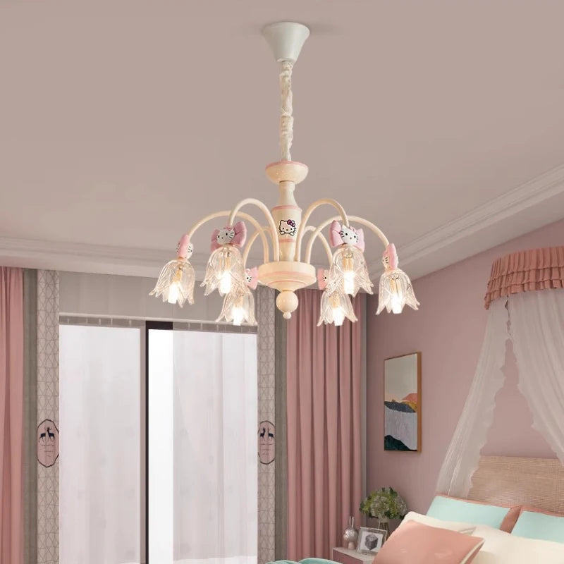 lustre créatif mignon pour chambre de princesse enfant - vue 6 sur 8