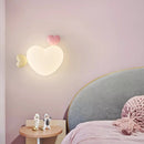 LED-Wandleuchte in Herzform für das Kinderzimmer