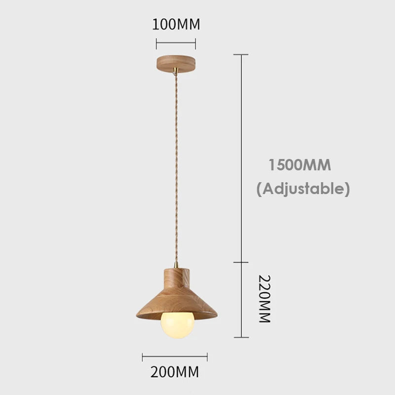 Pendelleuchte aus Holz für stilvolle Wohnraumbeleuchtung