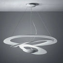Moderne LED-Pendelleuchte im nordischen Stil mit Spiraldesign