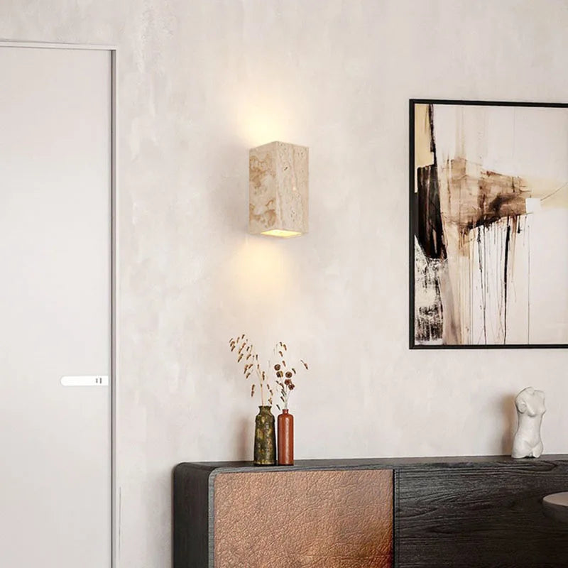 applique murale led créative en forme de cuboïde 3000k - vue 4 sur 8