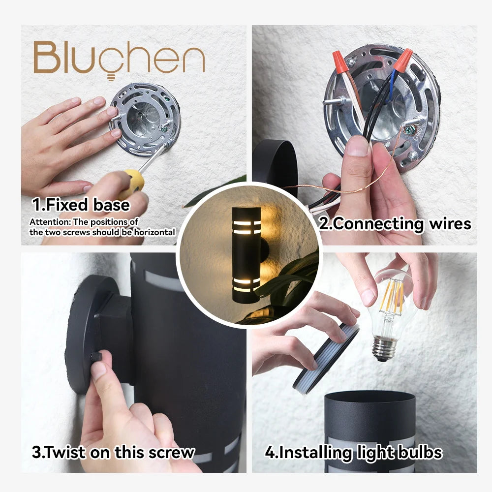 applique murale led extérieure en acier inoxydable pour éclairage moderne - vue 8 sur 7