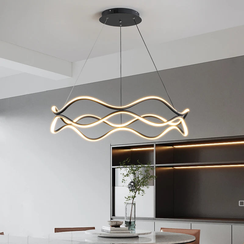 Minimalistischer nordischer Kronleuchter für moderne Wohnkultur - vue 5 sur 13