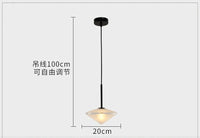 Postmoderne Pendelleuchte aus Glas für elegante Innendekoration