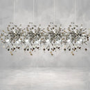 suspension design moderne en acier inoxydable pour intérieur