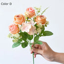 bouquet de pivoines artificielles rétro pour décoration de mariage